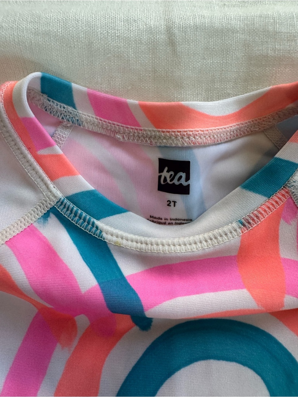 Tea Collection 2T Girls Long-Sleeve Rash Guard Set - Picture 4 of 4